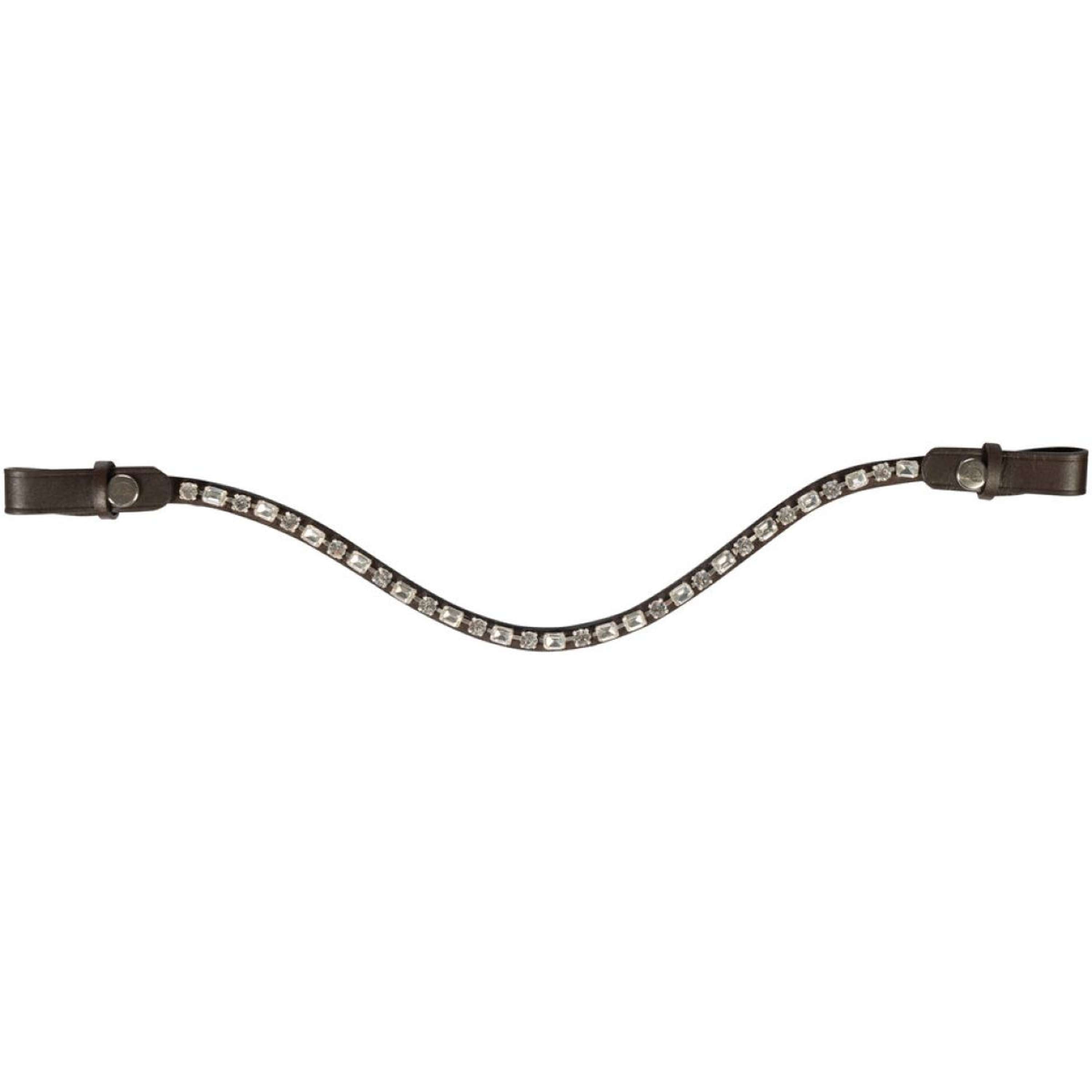 HKM Frontriem Amazing Bruin/Zilver