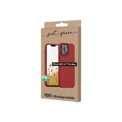 Just Green - coque de protection pour Iphone 13 Pro Max - rouge