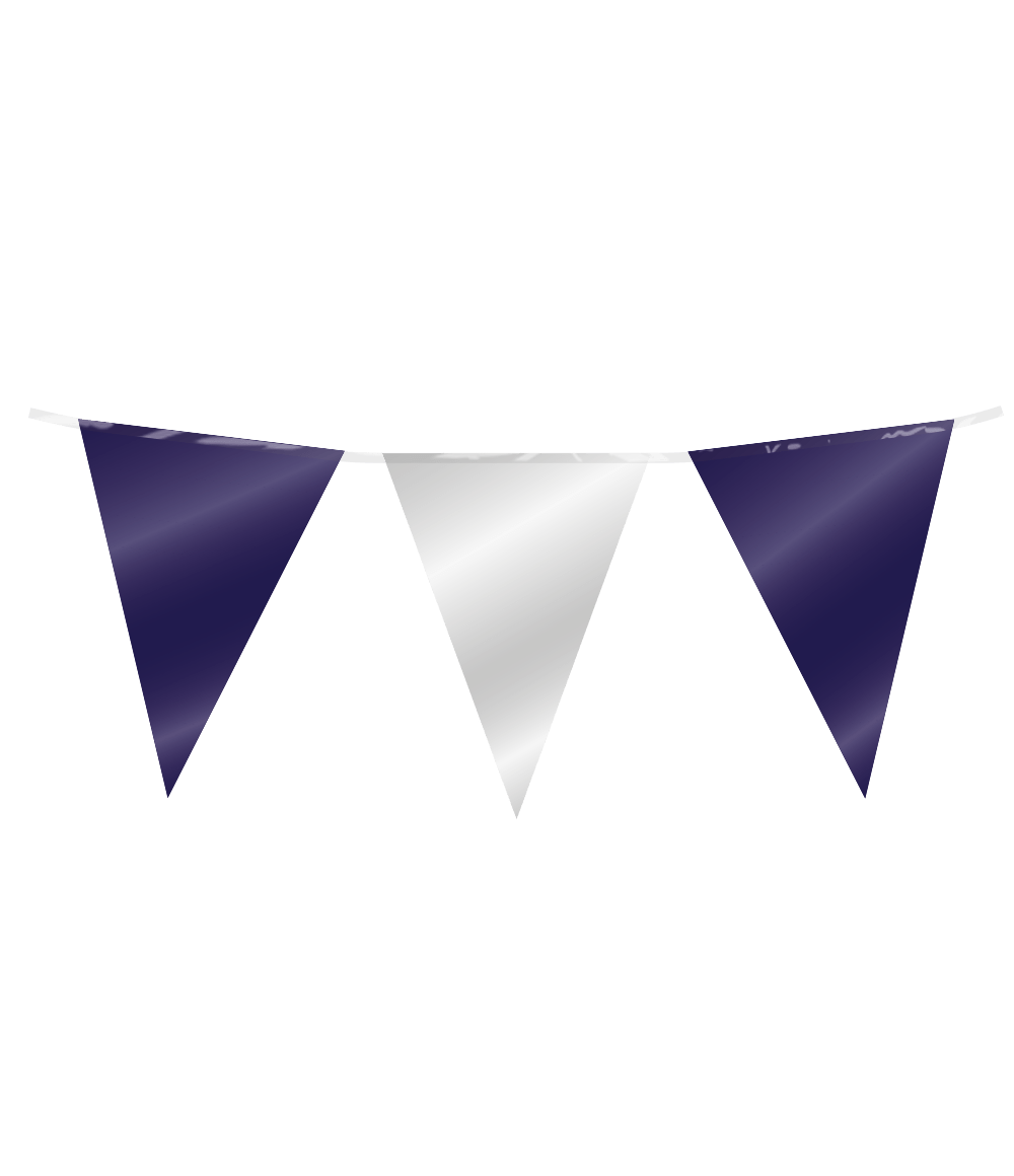 Blauw Zilveren Slinger Folie 10m