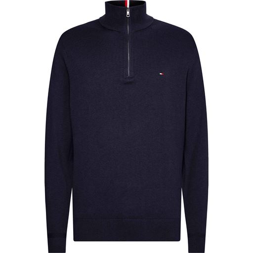 Tommy Hilfiger Pima Zip Pullover, Desert Sky, L
