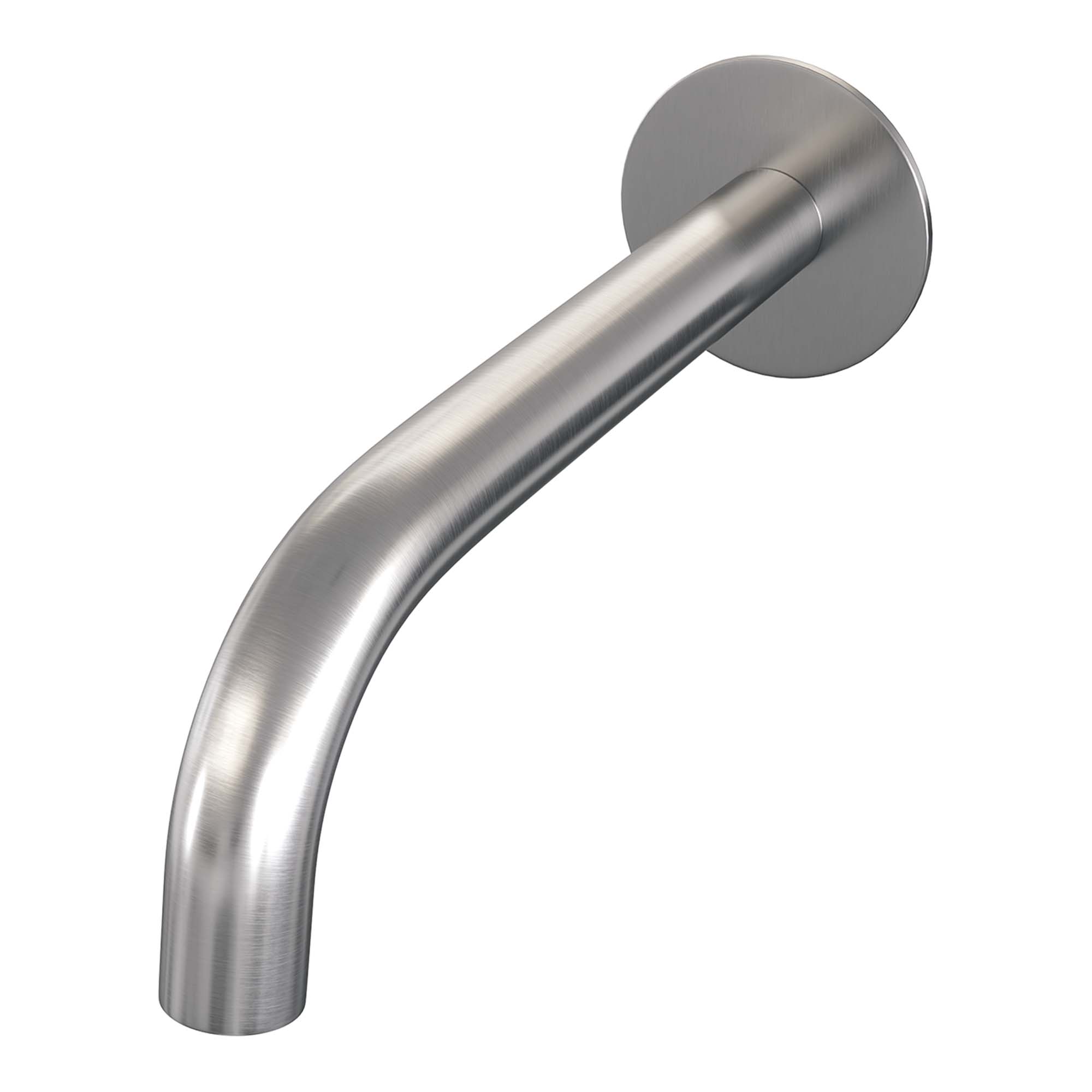 Brauer Brushed Carving inbouw badkraan met staafhanddouche RVS geborsteld PVD