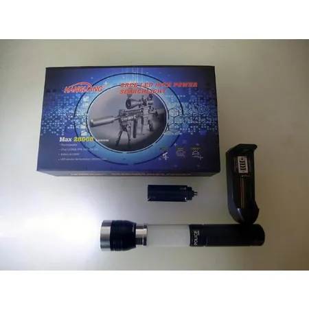 China Trading Cree-LED Taschenlampe SWAT, 25W, Edelstahl, wasserdicht, mit Roten Warnlicht