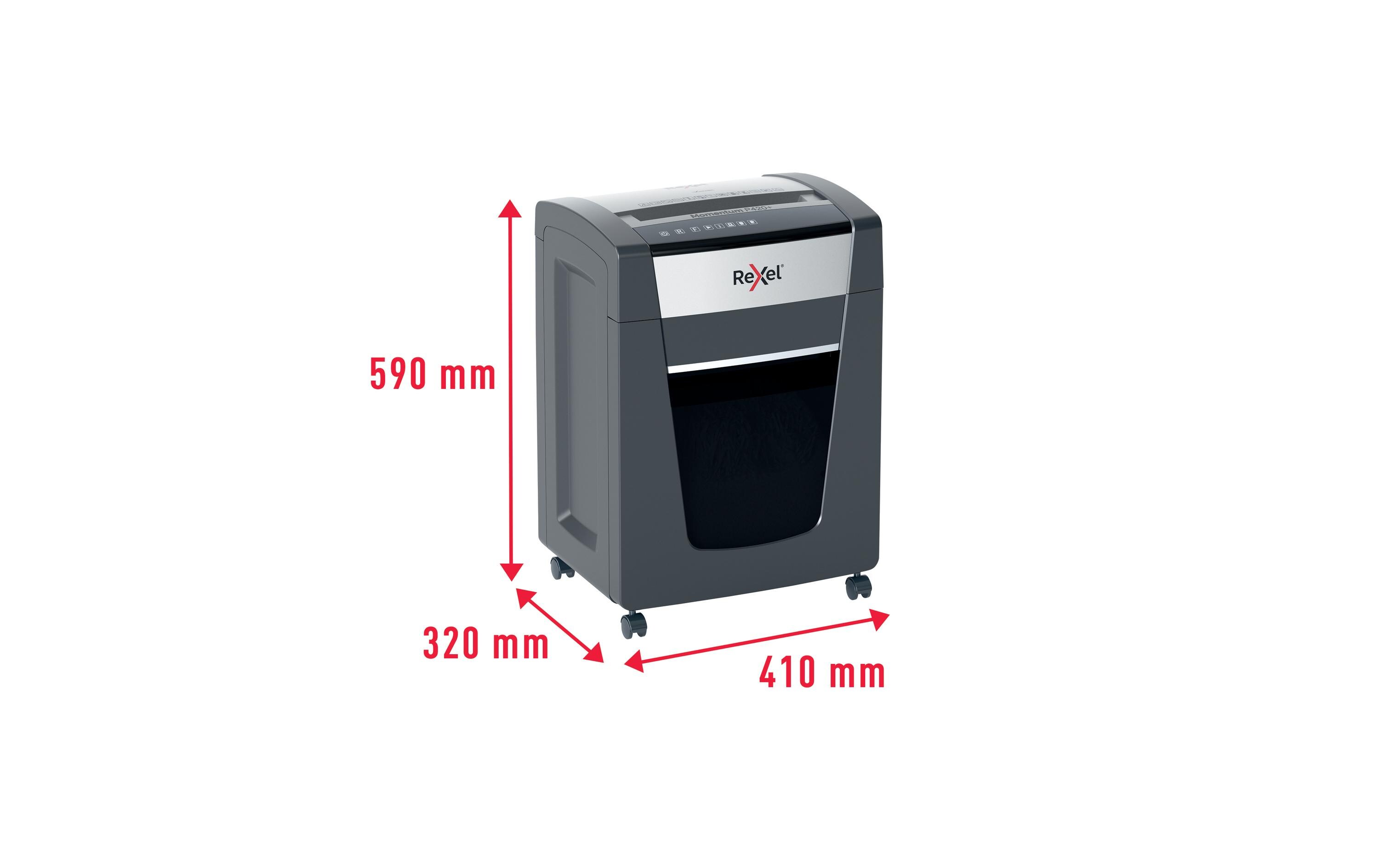 Aktenvernichter Momentum P420+ P-4, 20 Seiten<br>Manueller Aktenvernichter für die sichere und schnelle Vernichtung vertraulicher Unterlagen
