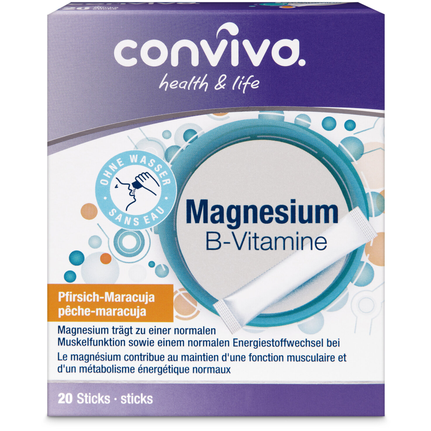 conviva Magnesium B-Vitamine 20 Sticks