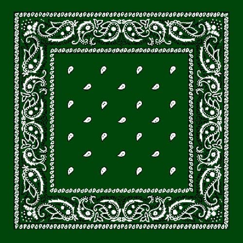 Grønn Paisley Bandana