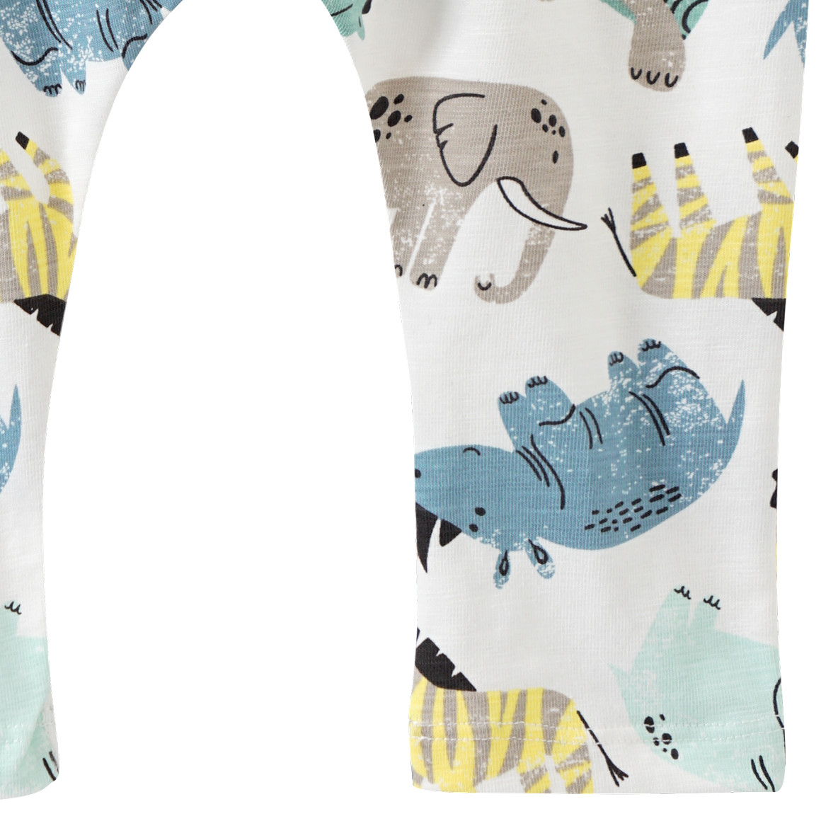Topomini Baby Leggings mit Tier-Motiven weiss / bunt