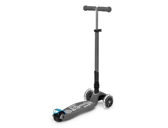 MICRO - Trottinette maxi deluxe pliable led - gris volcan