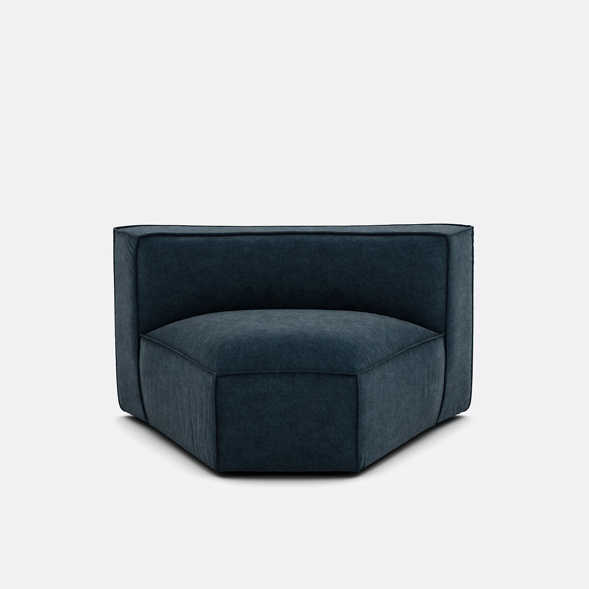 LA REDOUTE INTERIEURS<br>Canto modular aberto, veludo texturizado Seven