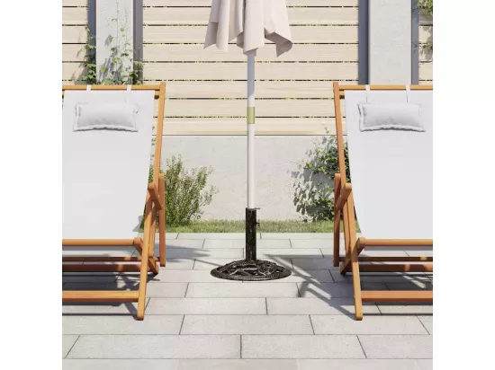 Prolenta Premium - Socle de parasol Noir et bronze 9 kg 40 cm Fonte