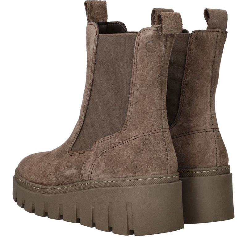 Tamaris Chelseaboots Taupe Dames