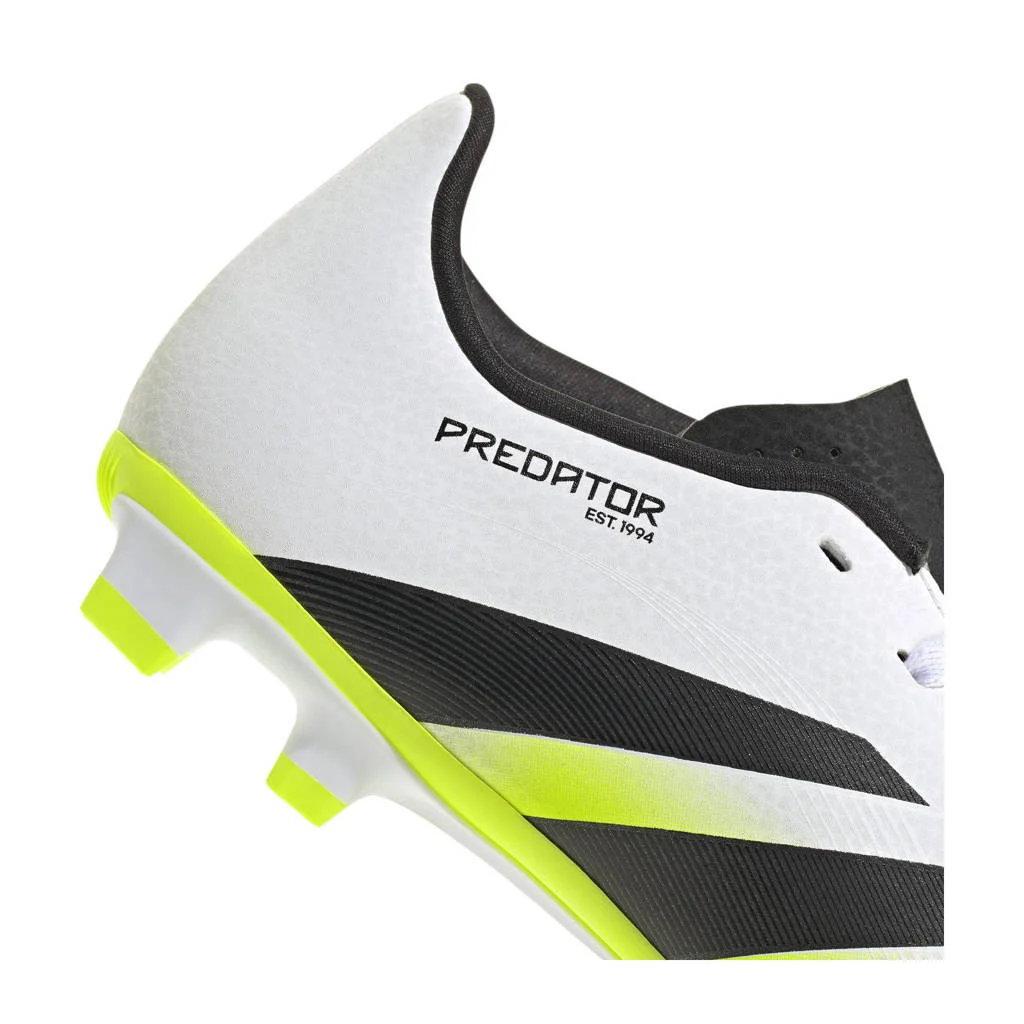 adidas Performance Predator ClubFG/MG Salajunior voetbvalschoenen wit/geel/zwart