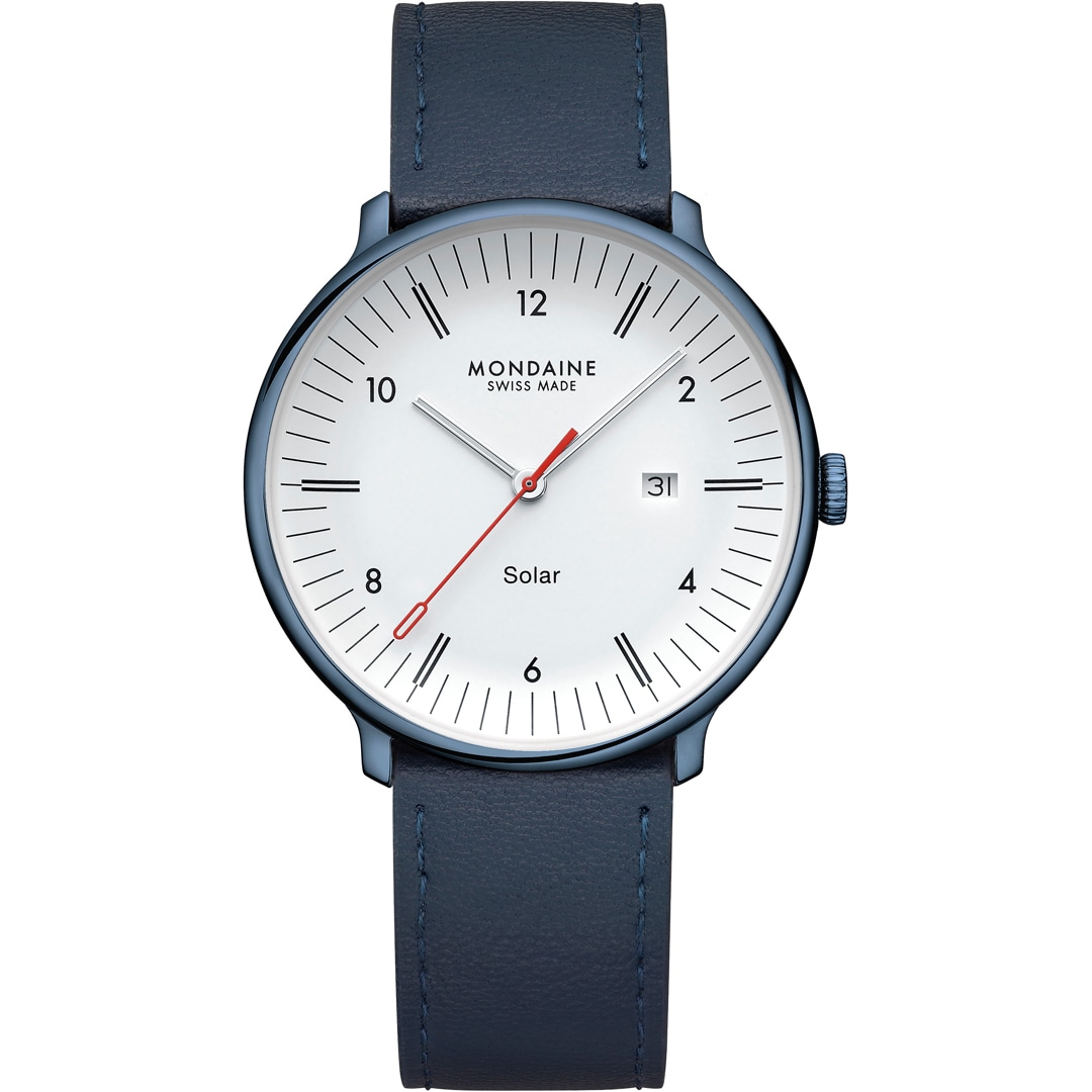 Mondaine Doppio Solar Blau Ø 41