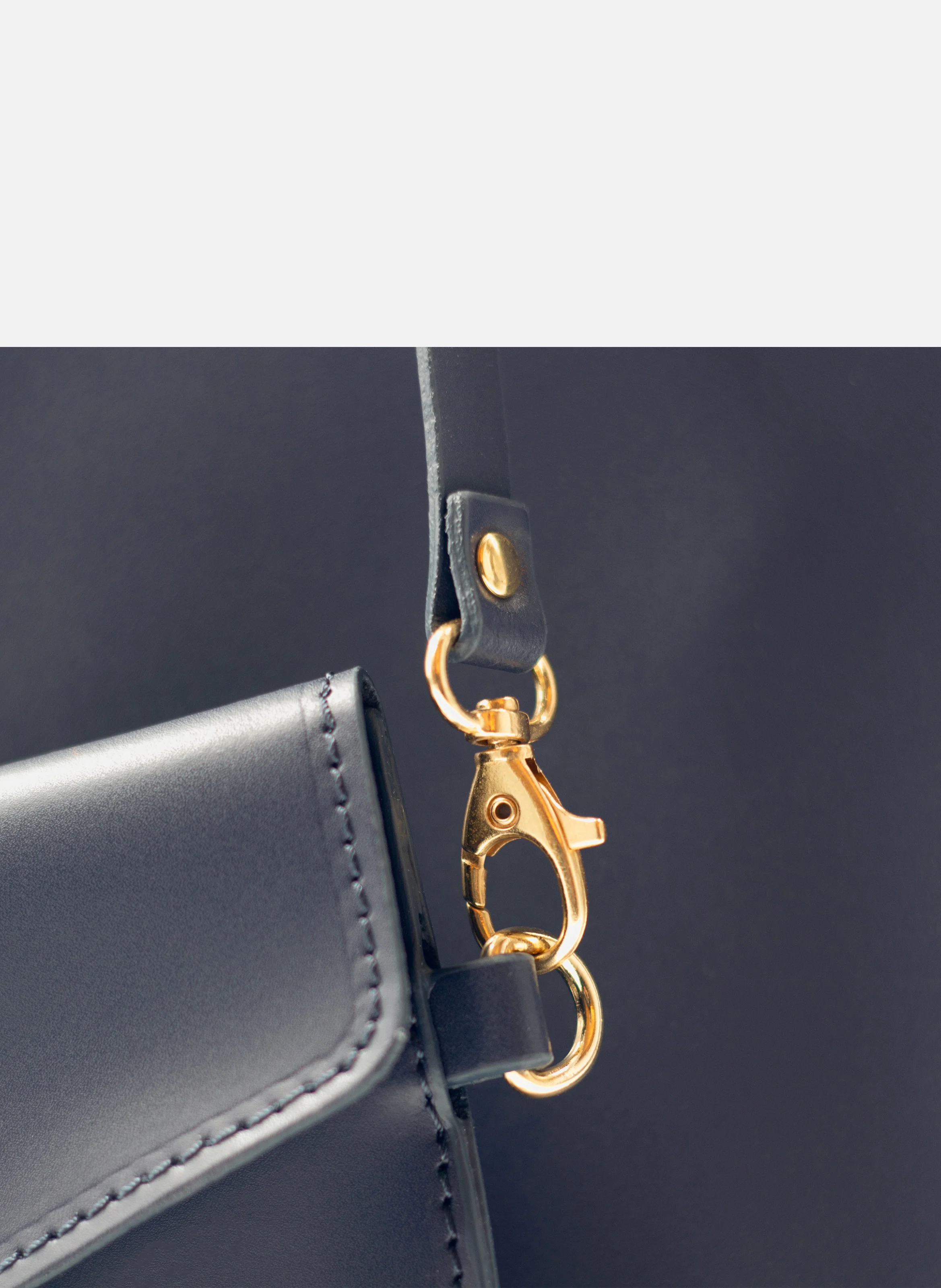Sac cabas cuir lisse | Bleu