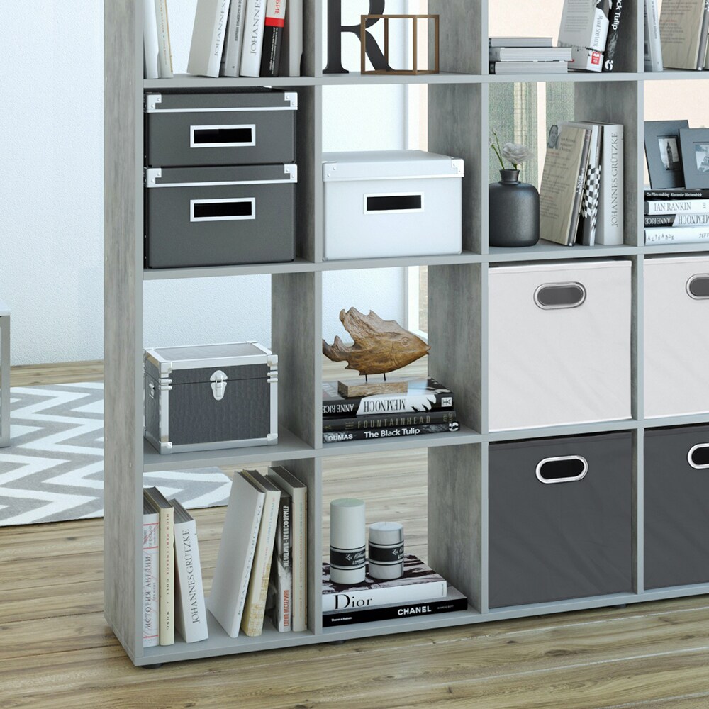 Vicco Raumteiler Bücherregal Standregal Aktenregal Regal 16 Beton
