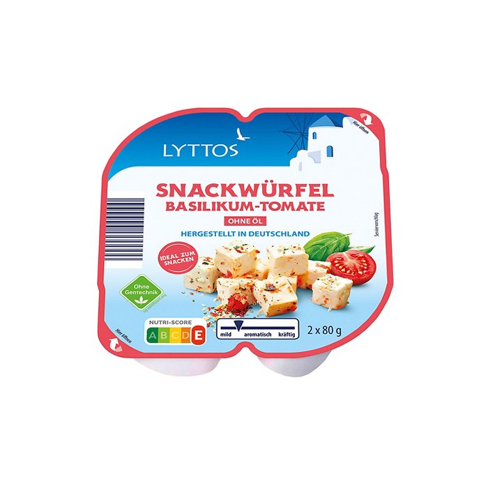 LYTTOS Snack-Würfel 160 g, Tomate-Basilikum