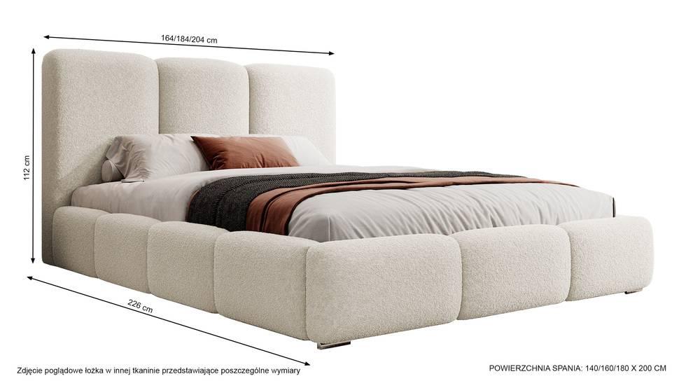 NADUVI Collection Bedframe Briar velvet 180x200