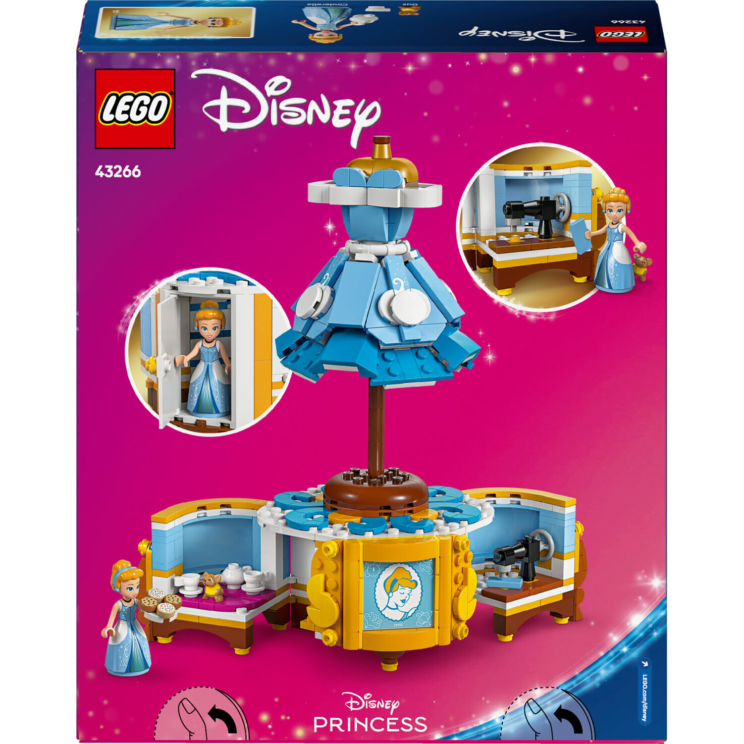 LEGO® ǀ Disney 43266 Princess Cinderellas Kleid - Bauspielzeug mit Figur ab 9 Jahren
