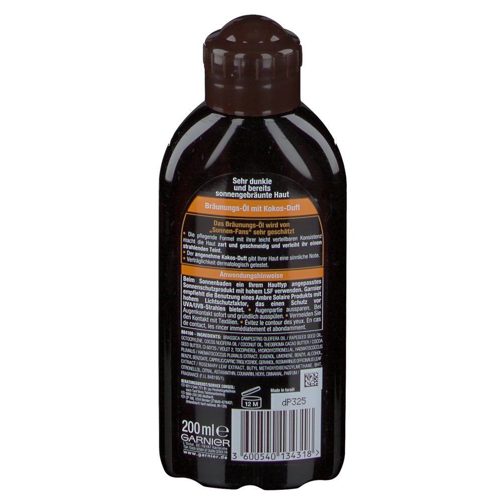 GARNIER Ambre Solaire Tiefbraun Bräunungsöl LSF 2