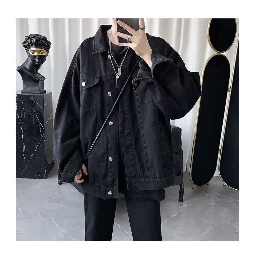 Ateso - Enkelrijs fleece gevoerde denim jas