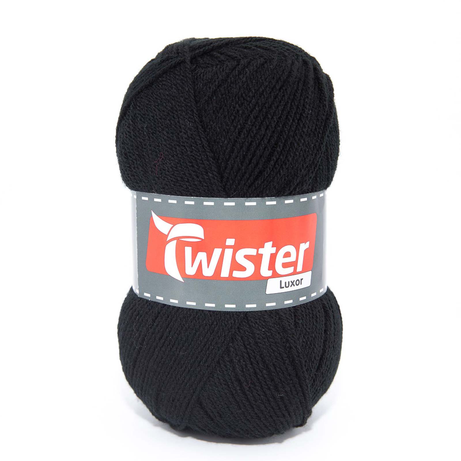 Strickgarn TWISTER LUXOR UNI - schwarz - 150g