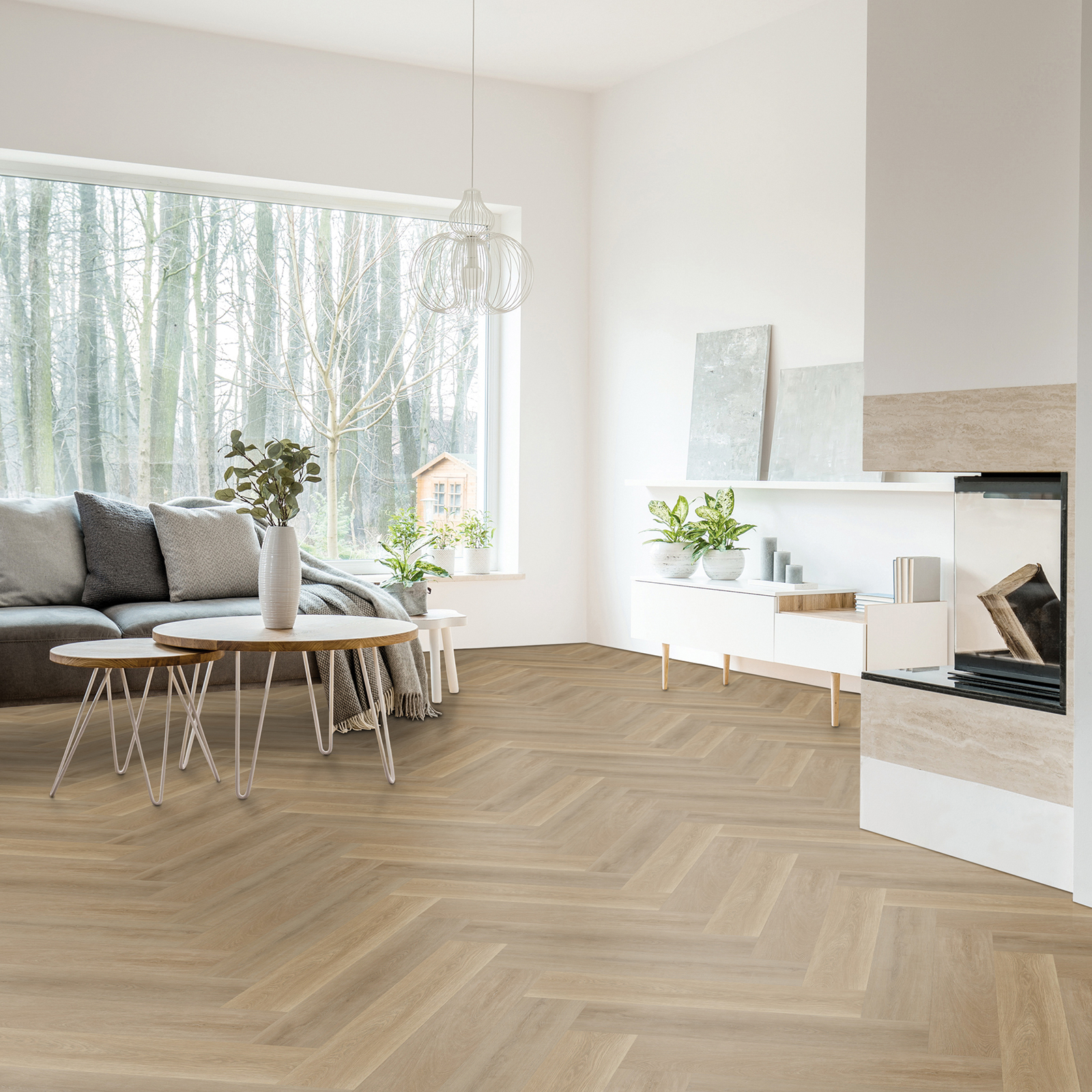 Click-Vinyl - Prenzlau Eiche Herringbone - 5,5 mm