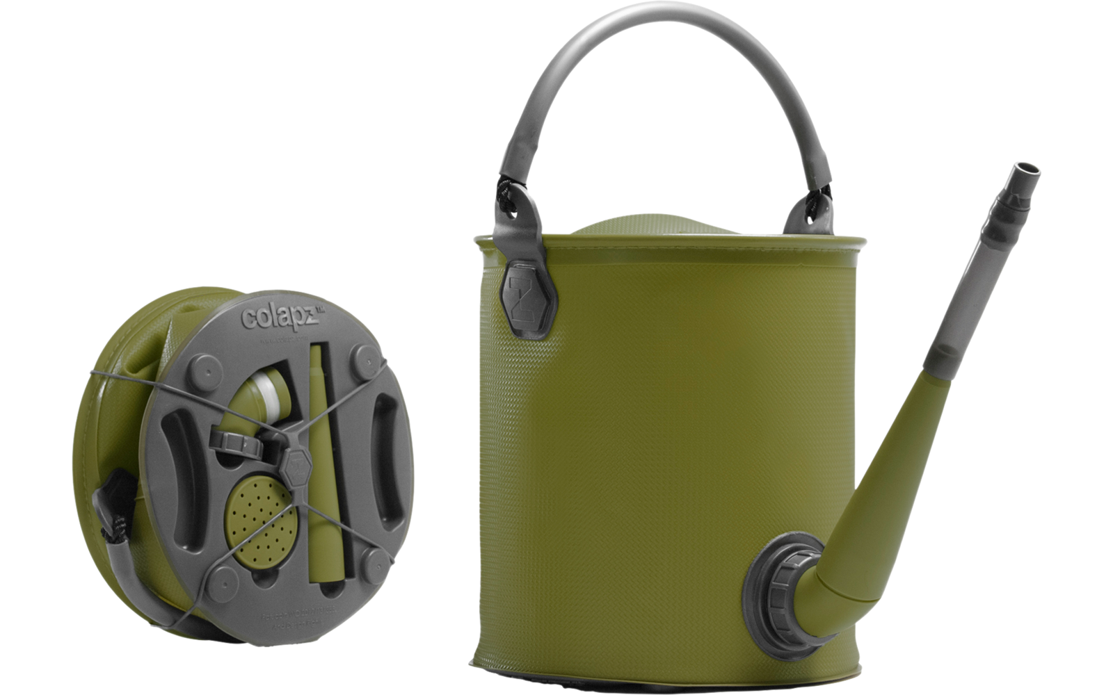 Colapz faltbare Gießkanne und Eimer olive green