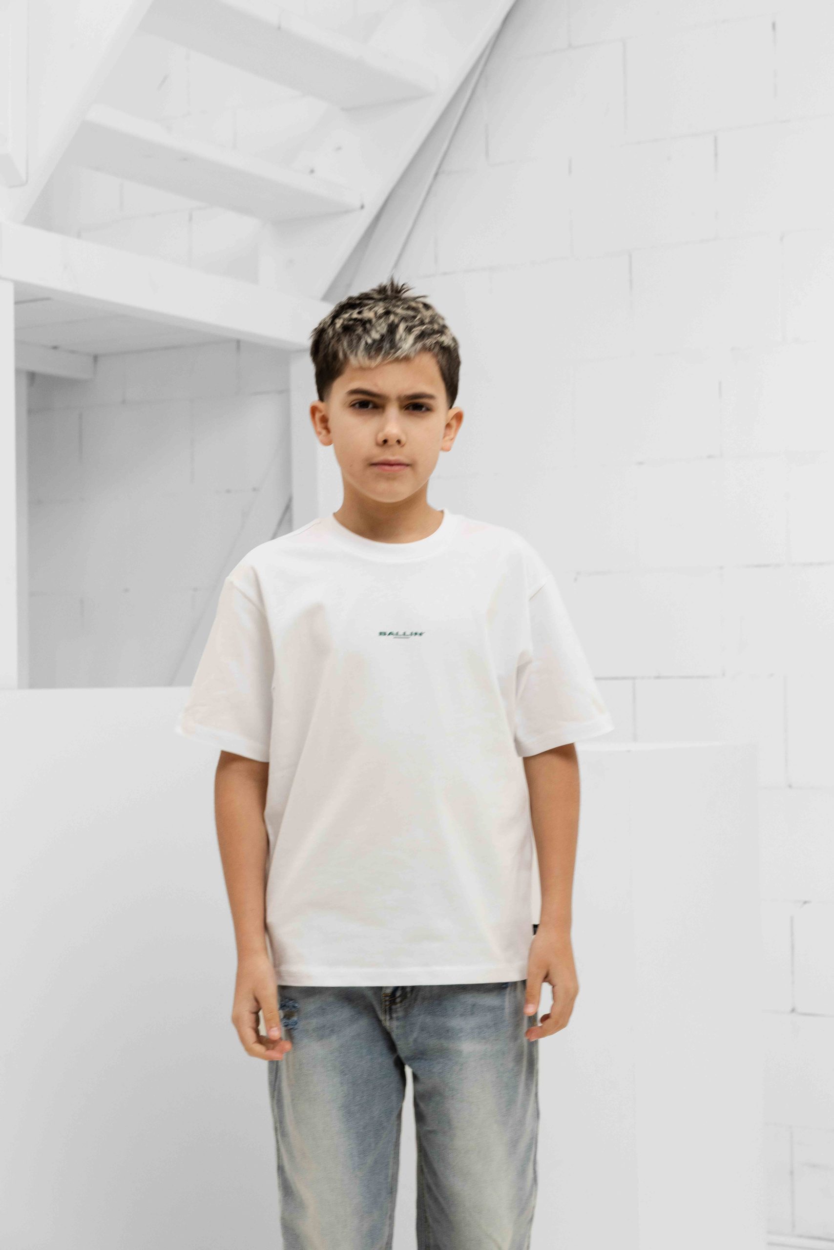 Ballin Amsterdam Abstract Sea Creatures T-Shirt Kids Wit