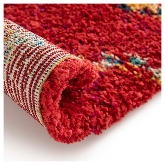 Tapis motif berbère - azilal - rouge - 160 x 230 cm