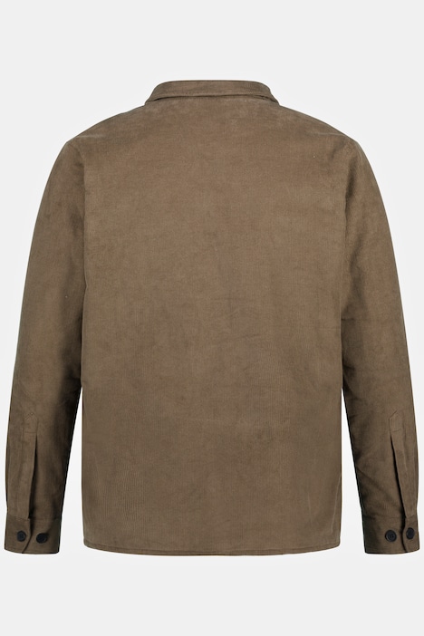 STHUGE Overshirt, Cord, Langarm, Kentkragen, gefüttert, bis 8 XL