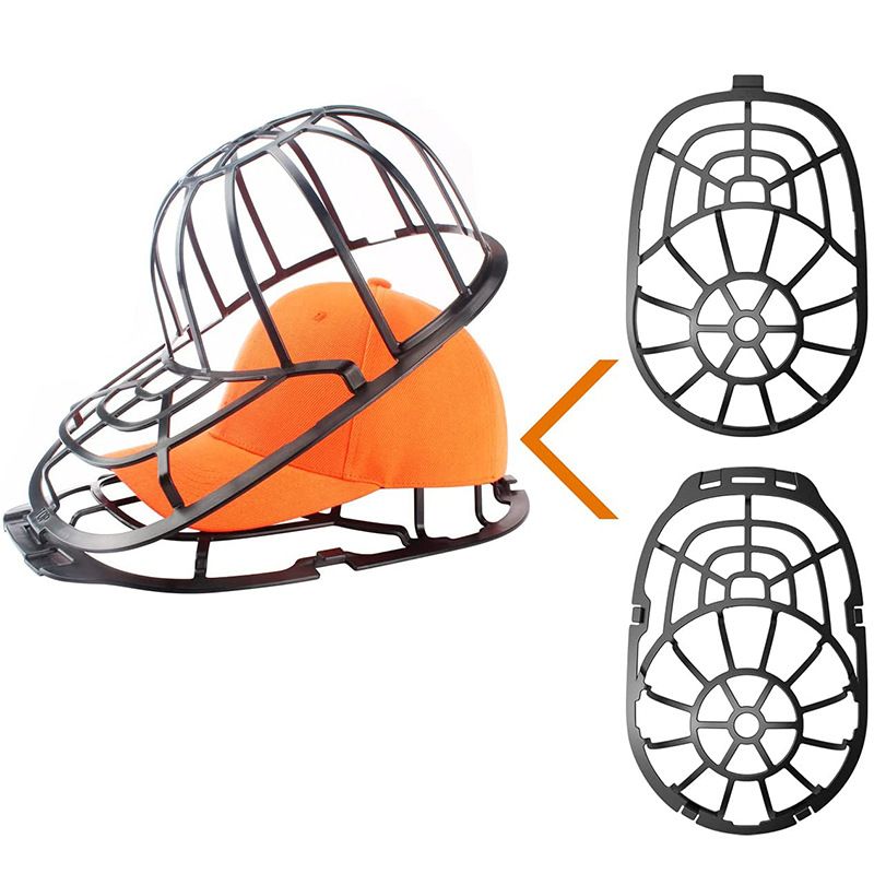 (2er Set) Cap Wasch Form Hut Halterung für die Waschmaschine - Schwarz