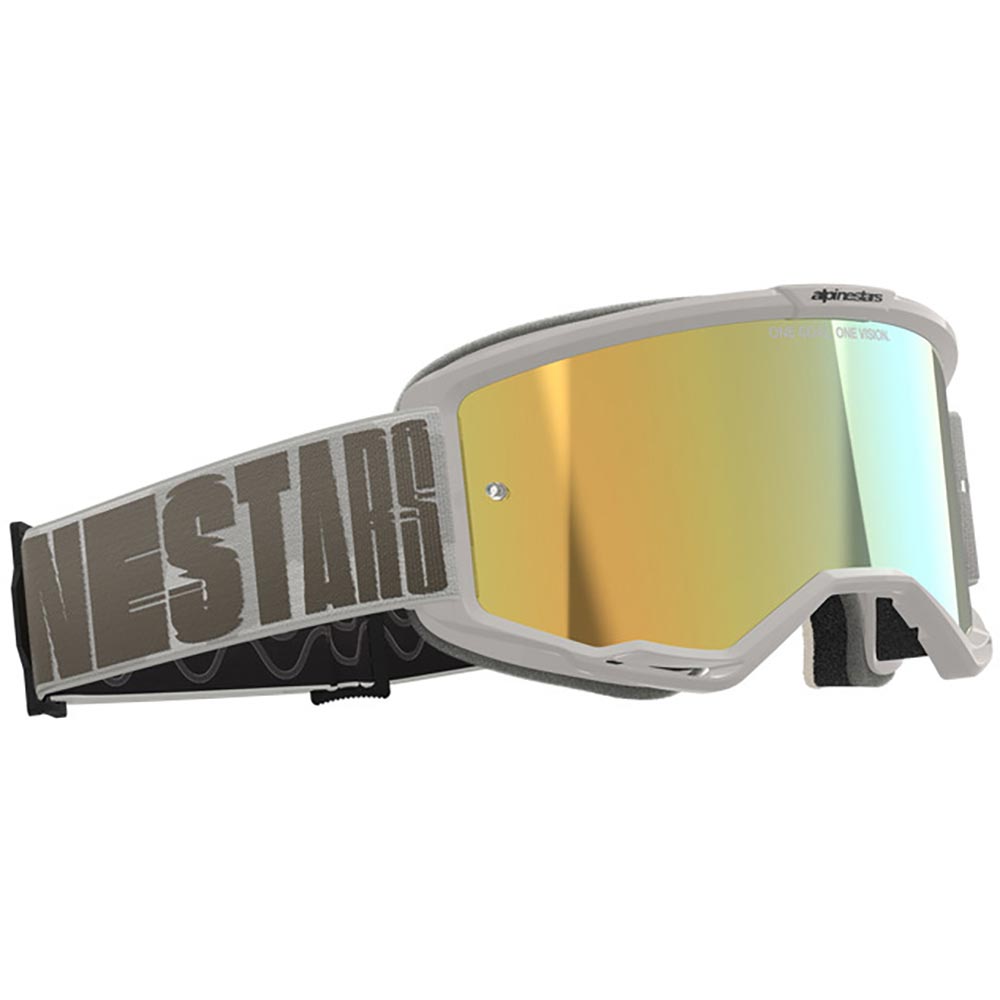 Alpinestars - Masque Vision 5 Hollow Mirror Gris / Sable / Or
