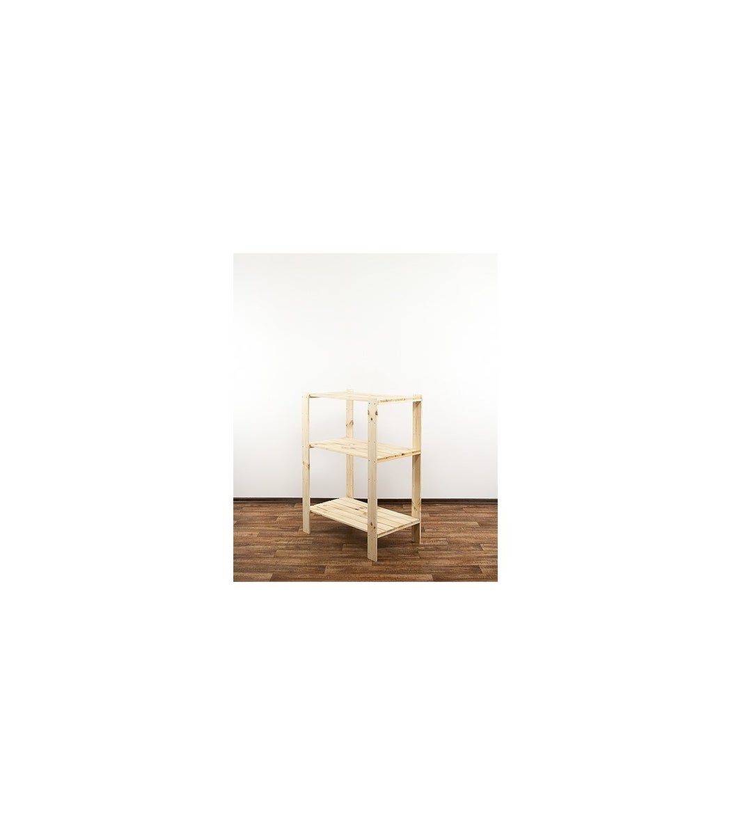 PROREGAL Houten Plank Woodland HxBxD 115 x 80 x 50 cm Plank Draagvermogen 120 kg 3 Planken Dennenhout Natuurlijk