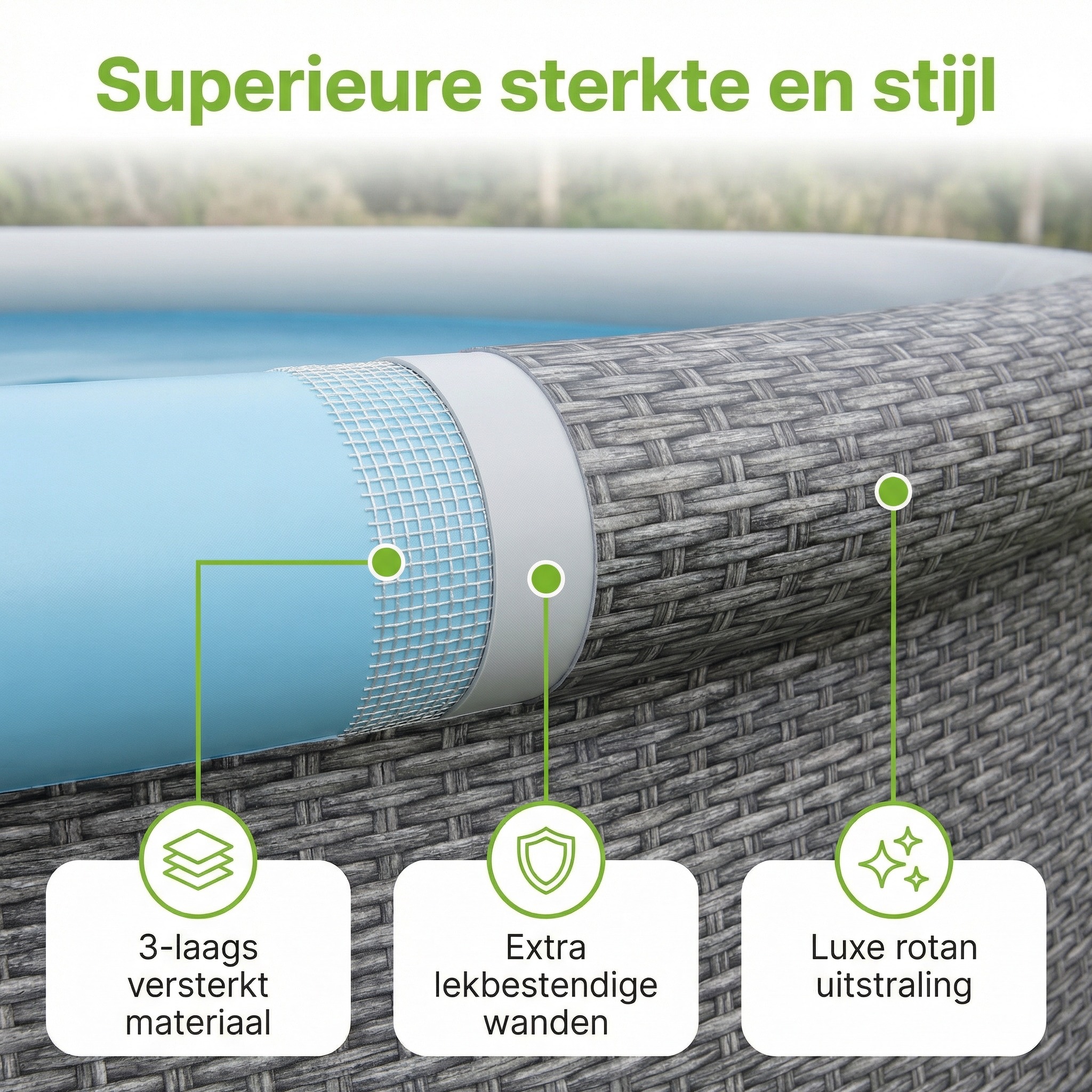 Bestway Fast Set 366x76cm Zwembad – 3-delig