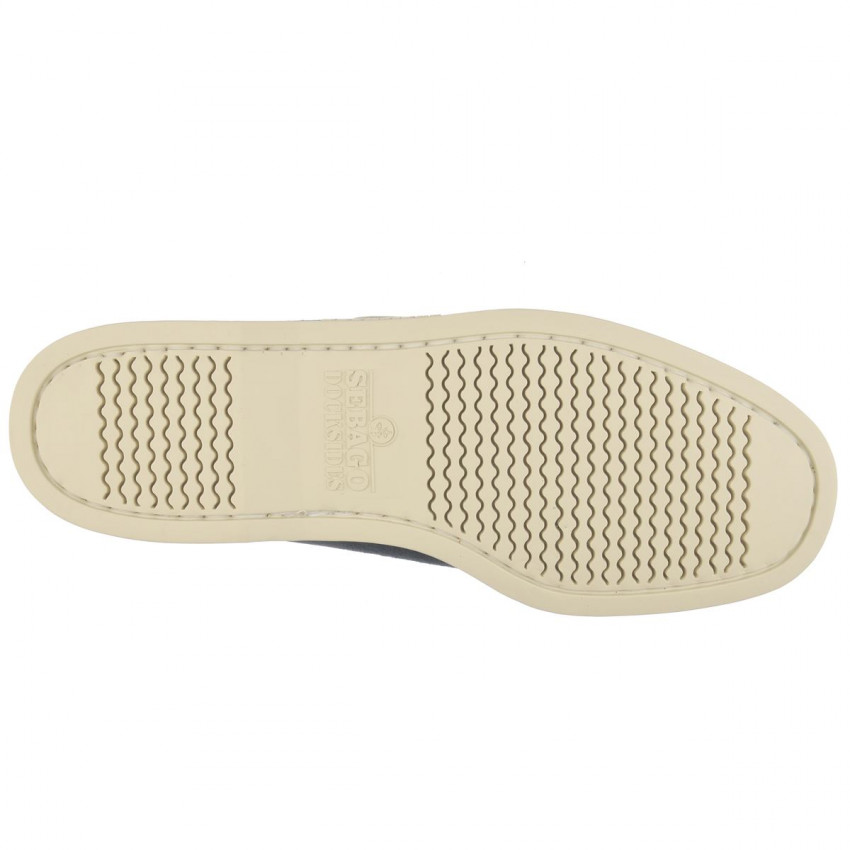 DOCKSIDES PORTLAND JIB NAVY PAPYRUS-Chaussures bateau pour homme en suede Navy- Papyrus