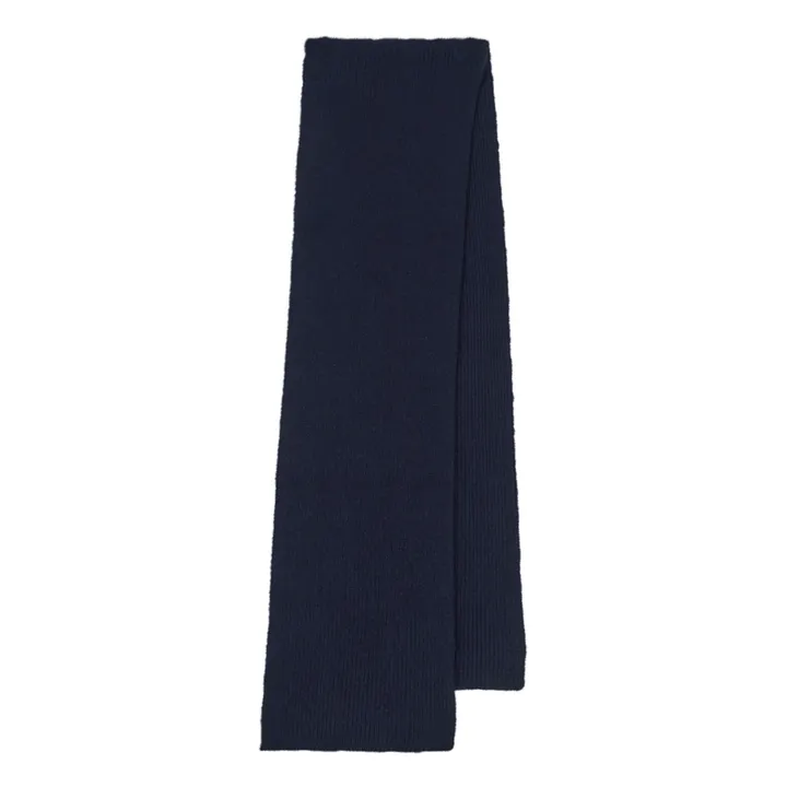 Le Bonnet Amsterdam Echarpe Laine et Angora | Bleu nuit