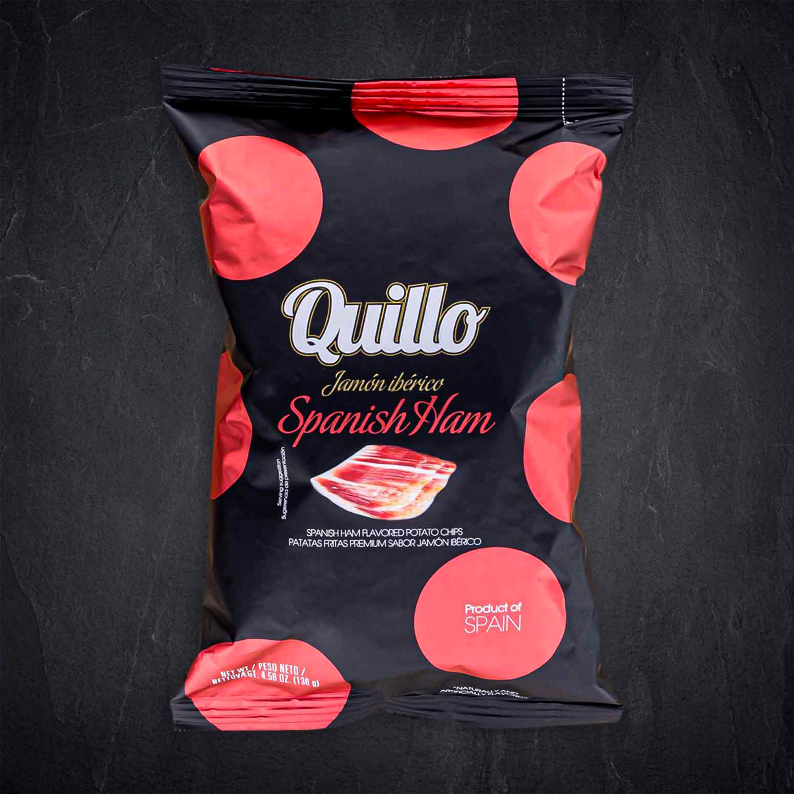 Kartoffelchips mit spanischem Schinken