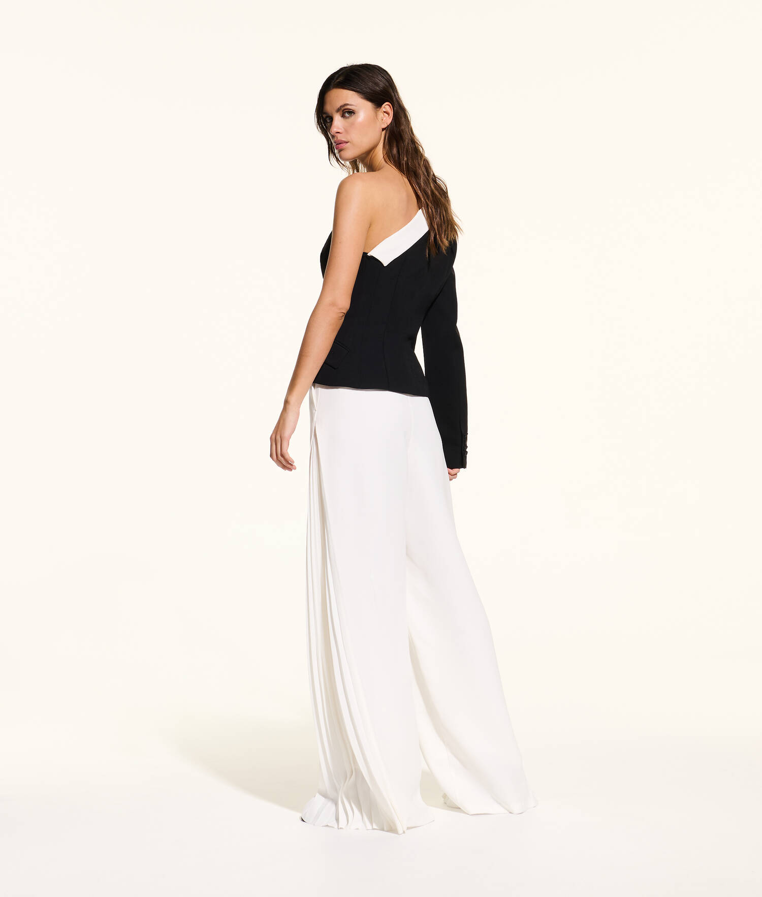 PANTALON PLISSÉ KL STUDIO - Blanc