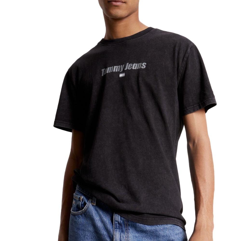 Tommy Hilfiger T-shirt Noir Homme Tommy Hilfiger New Tonal