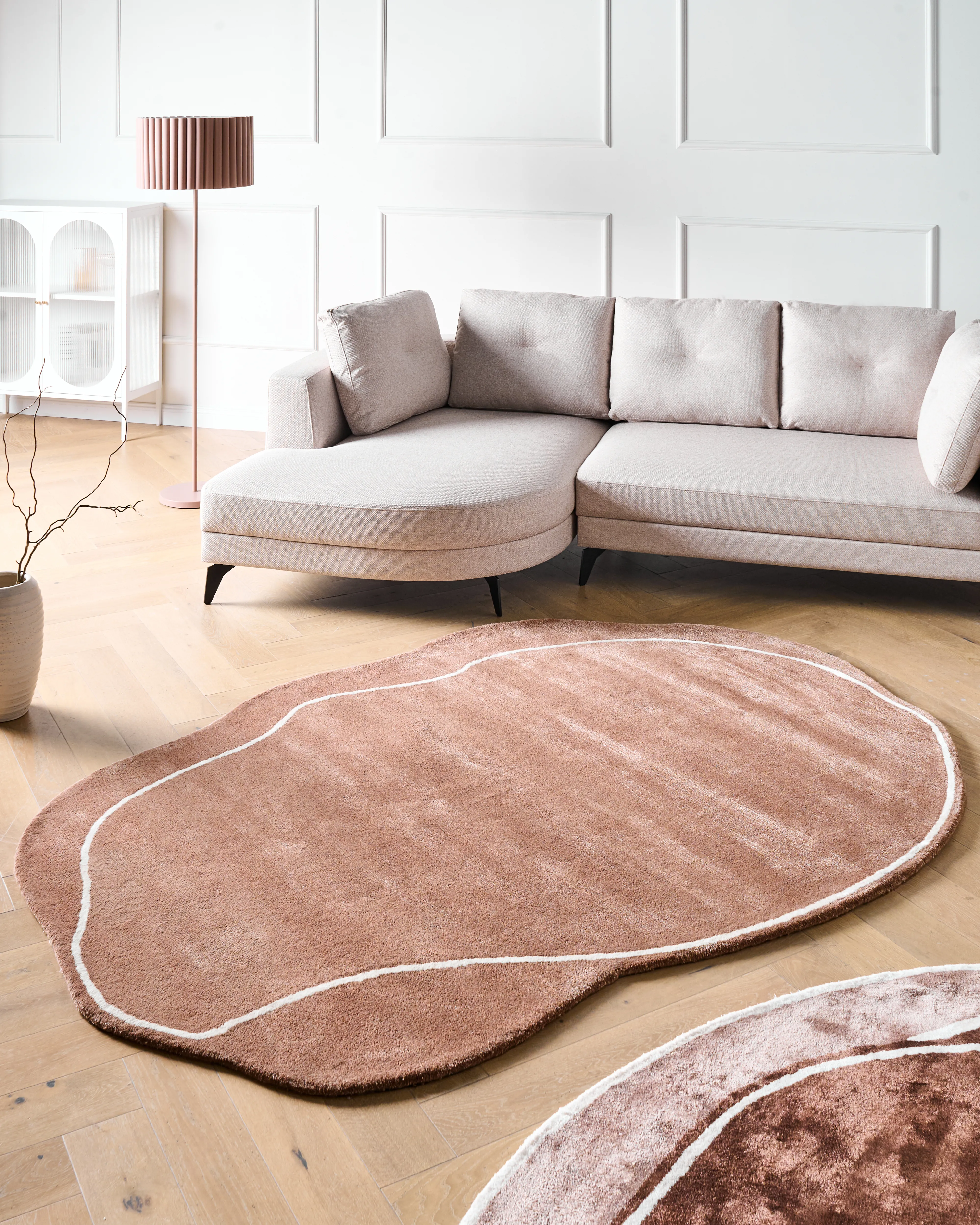 Vloerkleed DERA Bruin 160 x 230 cm Viscose