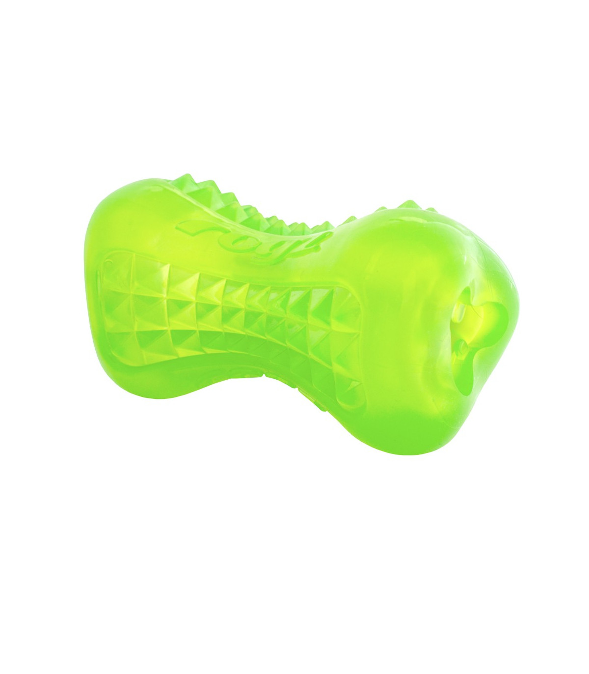 Osso de brinquedo Rogz Yumz verde limão para cães