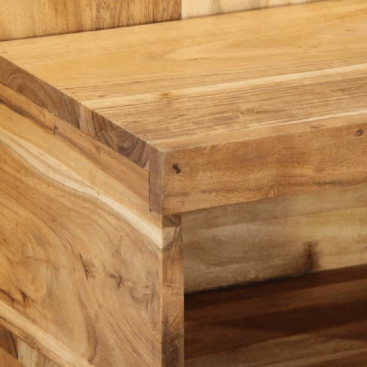 VIDAXL Table de chevet murale - Bois d'acacia massif 50x27x50 cm