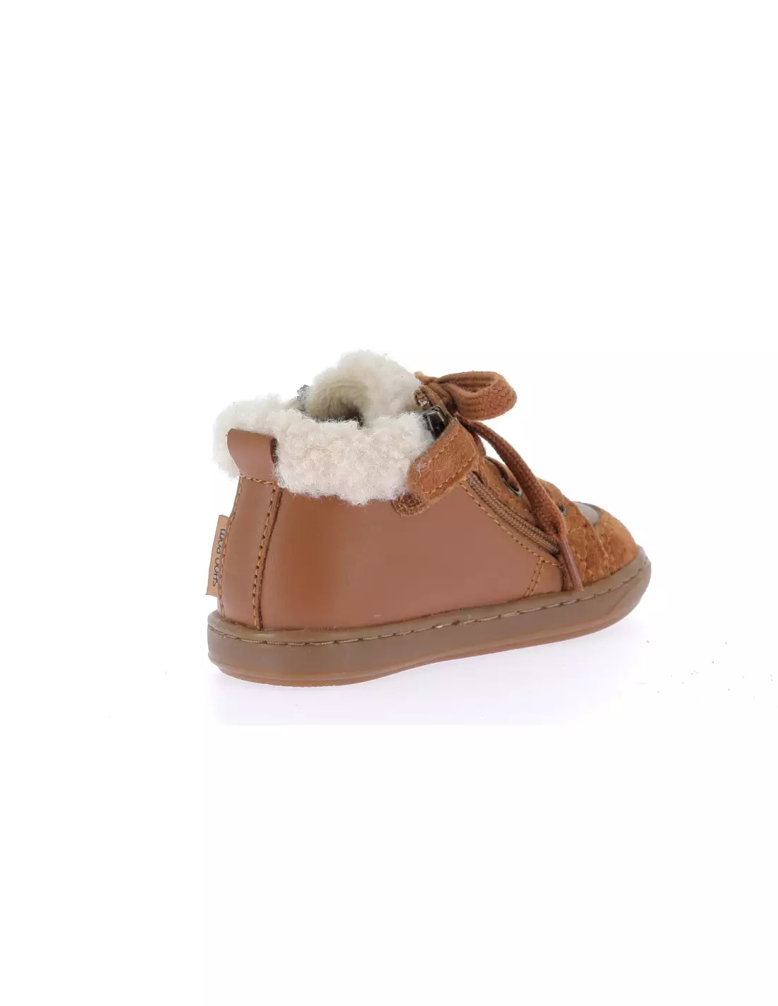 SHOO POM BOUBA ZIP WOOL NAPPA - Baskets FURCAMELOFFWHITE