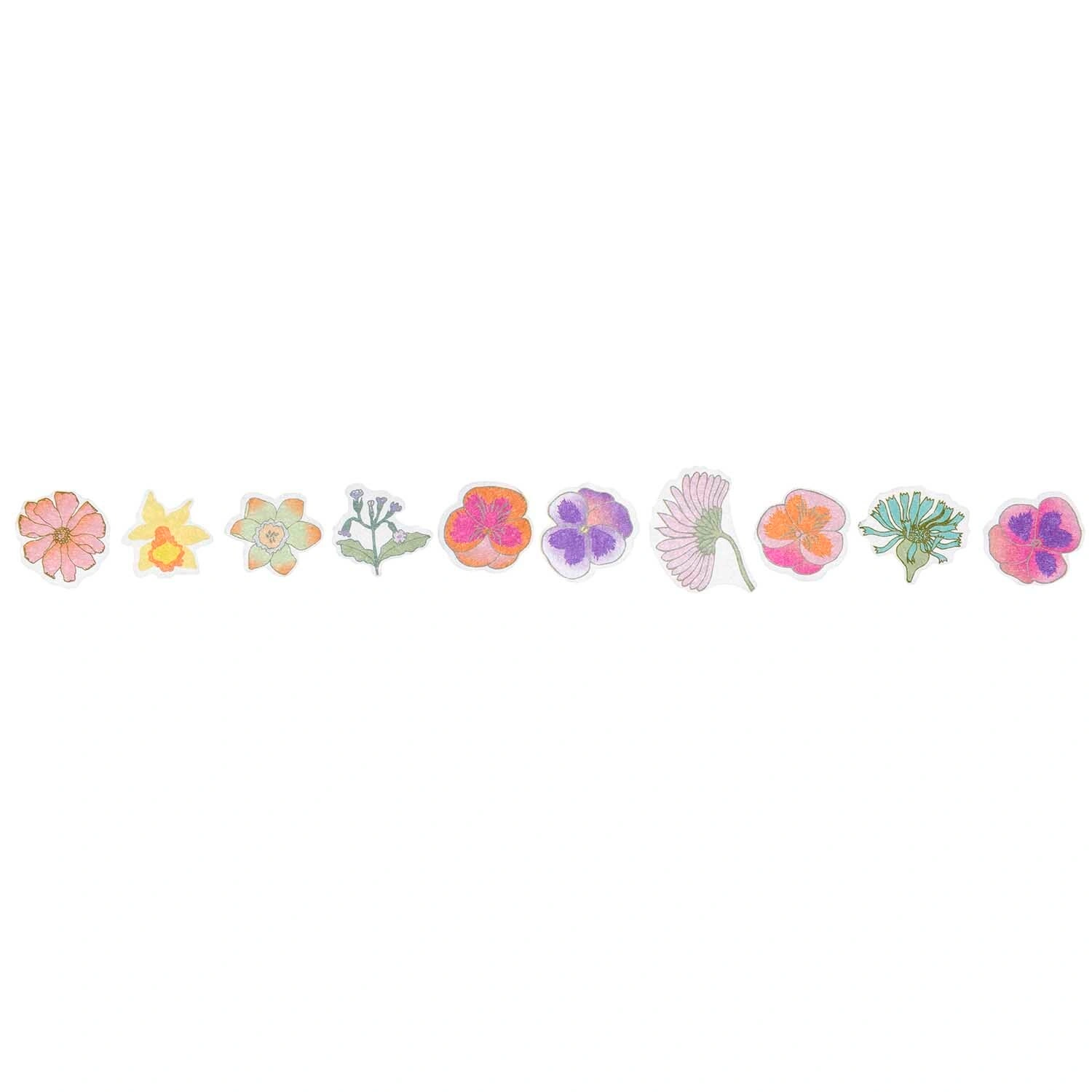 Washi-Sticker FUTSCHIKATO BLUMEN 200-teilig