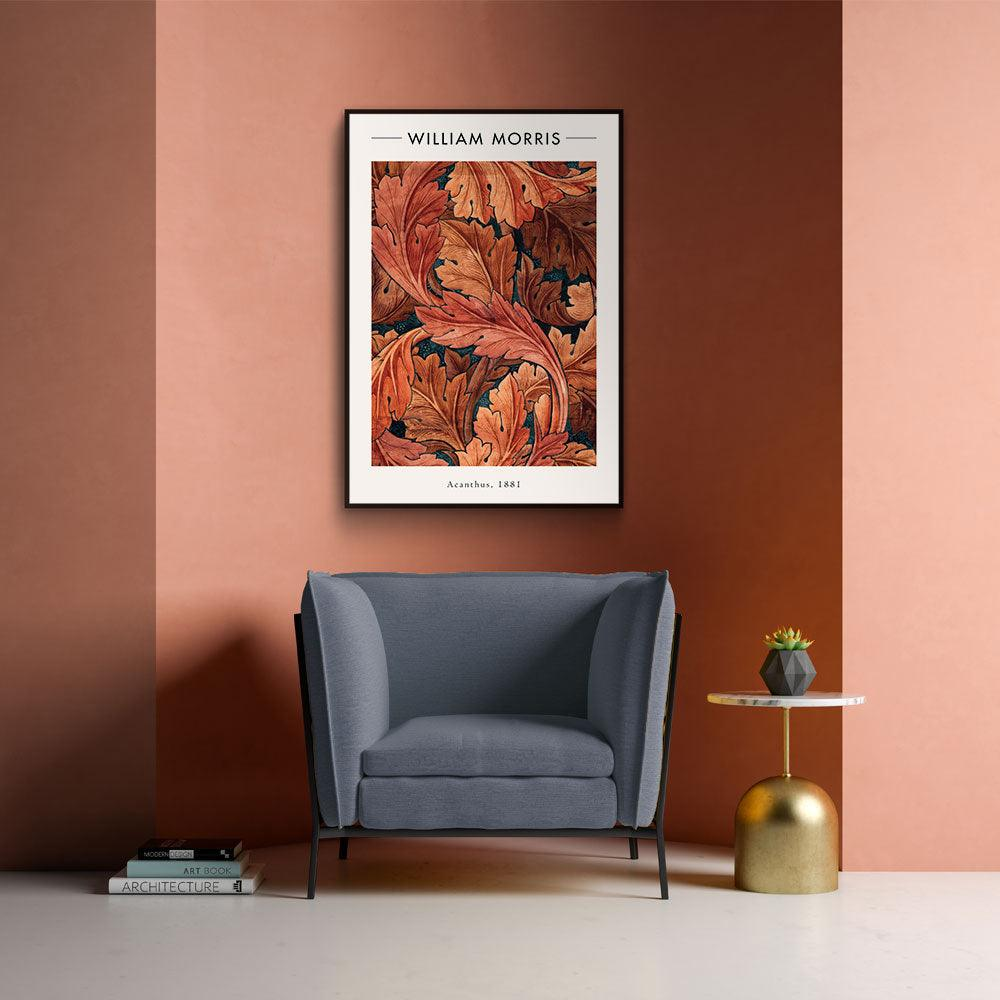 Walljar poster ingelijst - William Morris - Acanthus Poster ingelijst - 40 x 60 cm