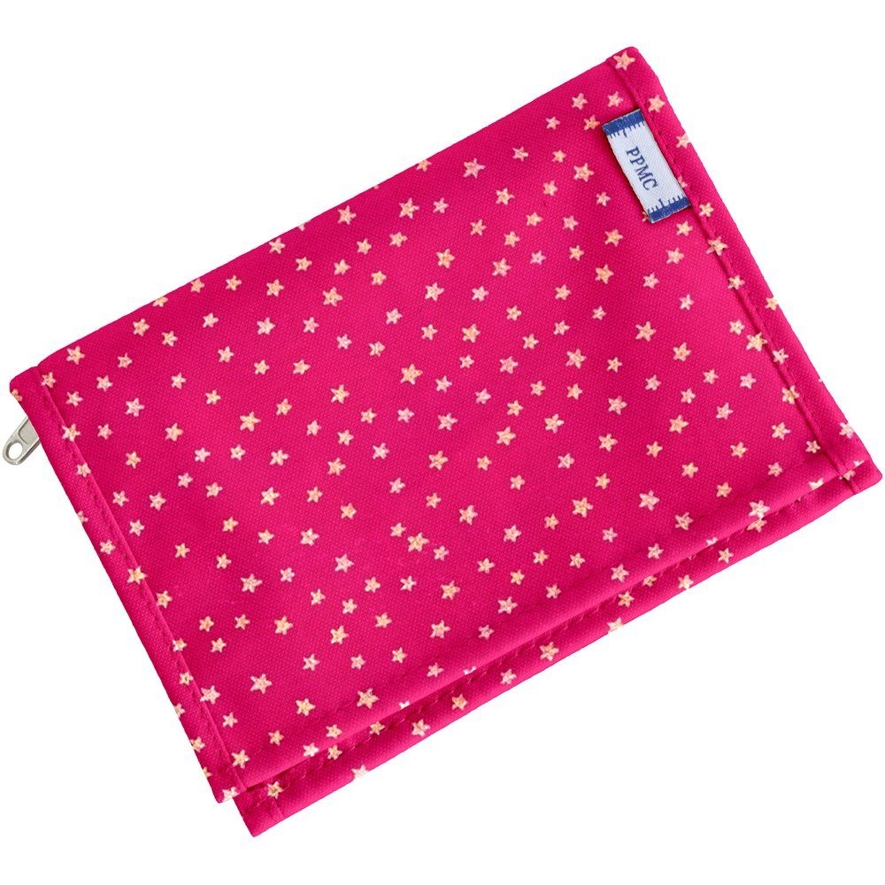 Portefeuille Compact Etoile Or Fuchsia