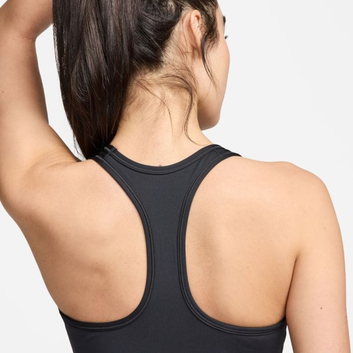 Nike Dame BH Swoosh Sports Bra Medium Support Sort