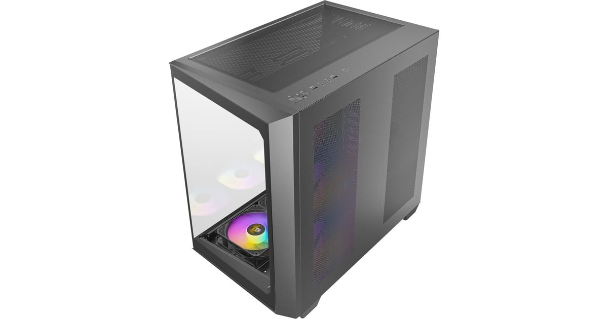 AntecC5 ARGB midi tower behuizing  (Zwart | 2x USB-A | 1x USB-C | Tempered Glass)