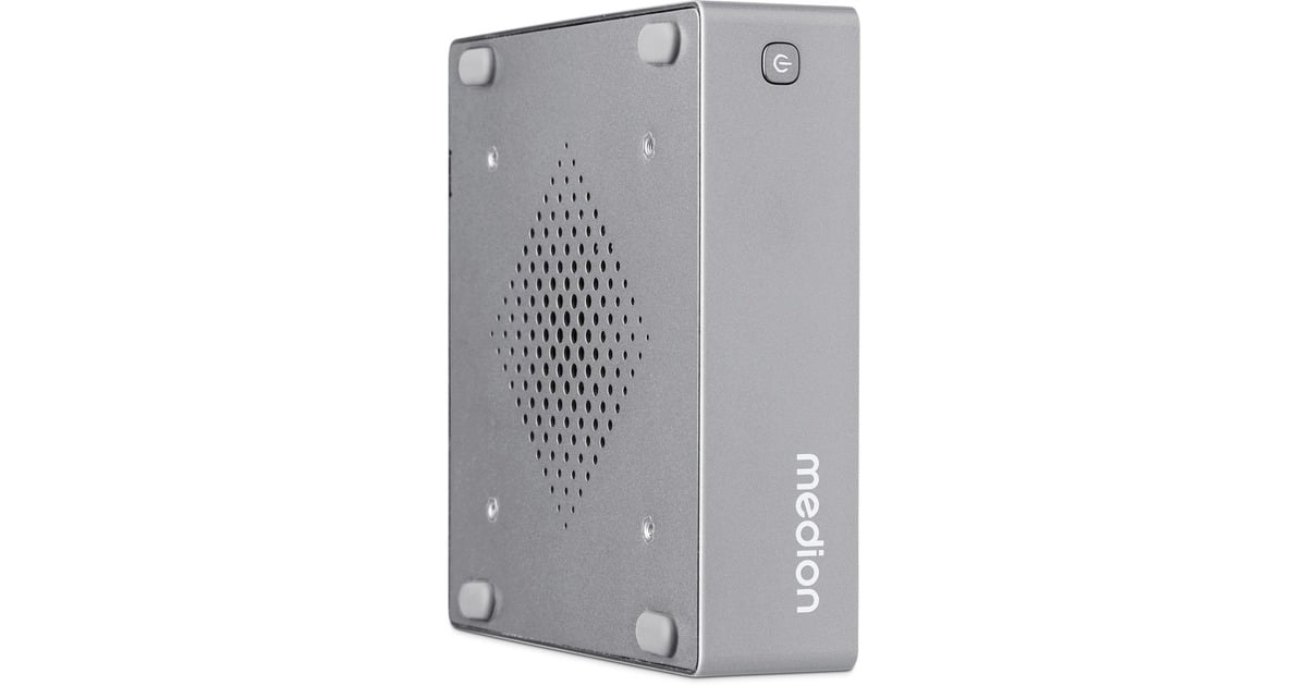 MedionMini S06 MD35385 pc-systeem  (Zilver | Core i3-1315U | UHD Graphics | 8 GB | 512 GB SSD)