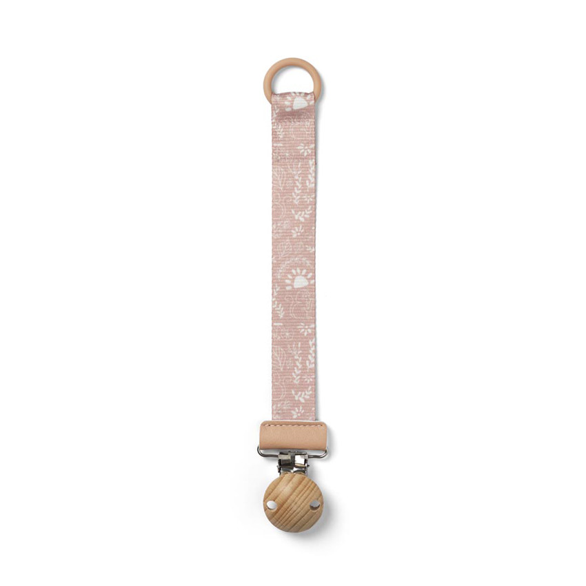 Attache-sucette en bois Monkey Sunrise Pink