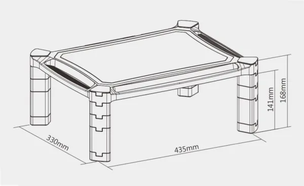 Techly ICA-MS 401, Sort, 33 cm (13